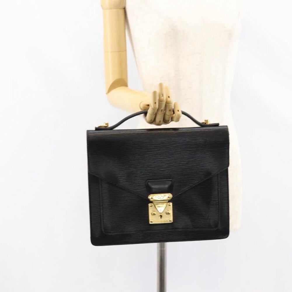 LOUIS VUITTON Epi Monceau 28 Hand Bag Black M52122 LV Auth bs31100 - Picture 16 of 16